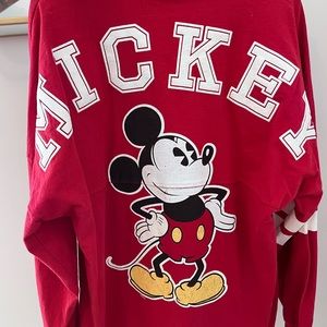 Mickey Mouse varsity Disneyland park jersey red